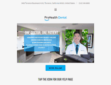 Tablet Screenshot of phdentalcare.com